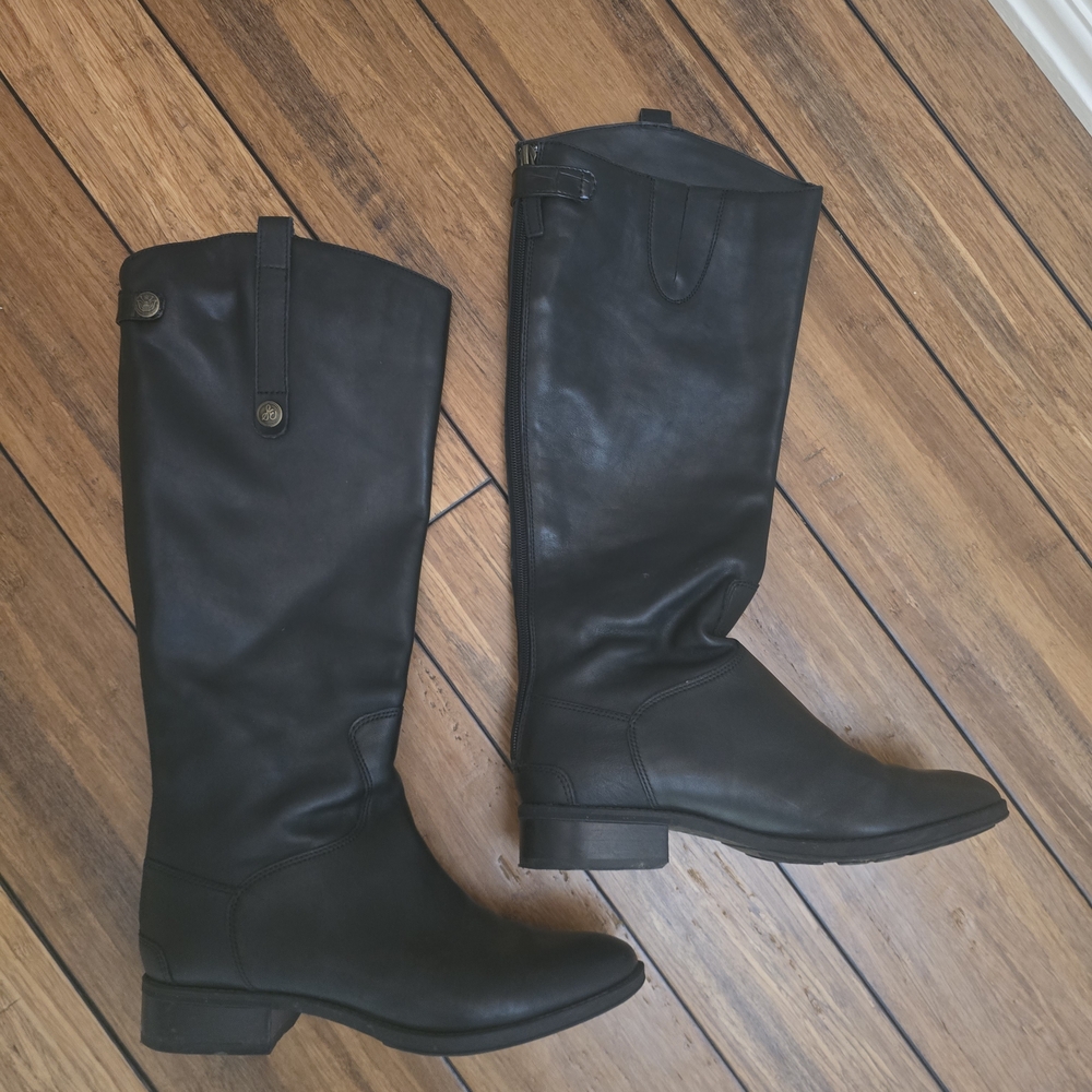 Sam Edelman Black Tall Winter Boots